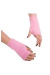Gants dhiver en tricot - Gants dhiver sans doigts - Cosplay - Manches tricotées - Gants dhiver chauds - Pour filles - Pour