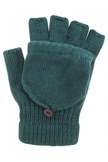 Atania Mitaines pour femme, Bleu sarcelle uni., taille unique