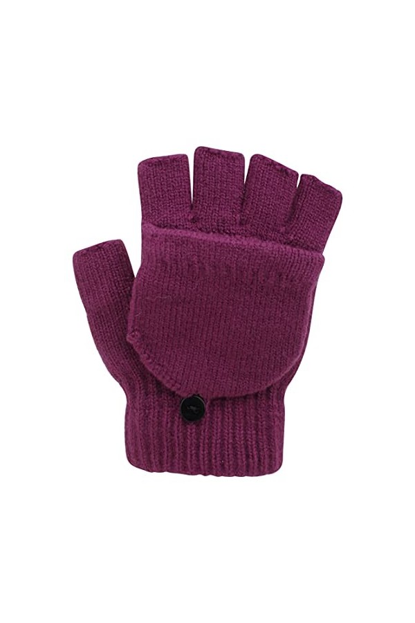 Atania Mitaines pour femme, Bleu sarcelle uni., taille unique