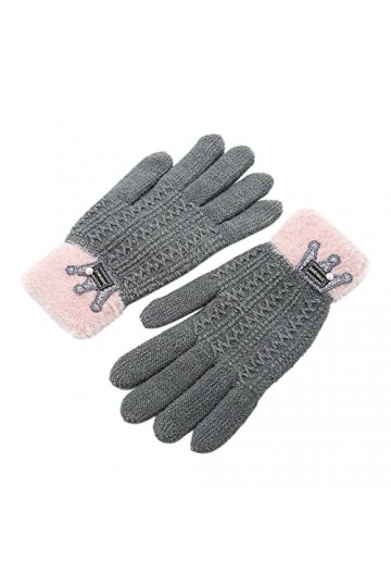 NIUREDLTD Gants dhiver pour femme - Moufles extensibles - Gants tricotés chauds - Coupe-vent - Gants de sport - Vélo pour fe