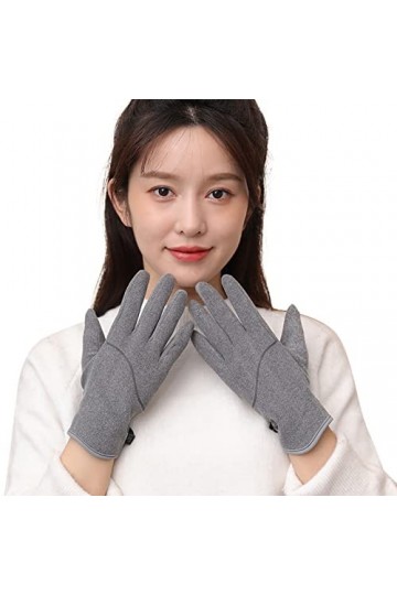 Moufles pour femme isolées par temps froid, gants chauds tendance pour lextérieur, léquitation, la conduite, joli nœud, plu