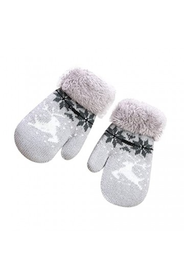 Dinnesis Gants de nettoyage argentés Moufles mignonnes en polaire, épaisses, pour garçons et chauds, moufles pour femmes, en 