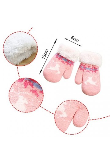 Dinnesis Gants de nettoyage argentés Moufles mignonnes en polaire, épaisses, pour garçons et chauds, moufles pour femmes, en 