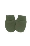 Moufles unisexes en coton pour bébé de 0 à 6 ans, gants anti-griffures, gants pour femmes vert militaire, taille unique 