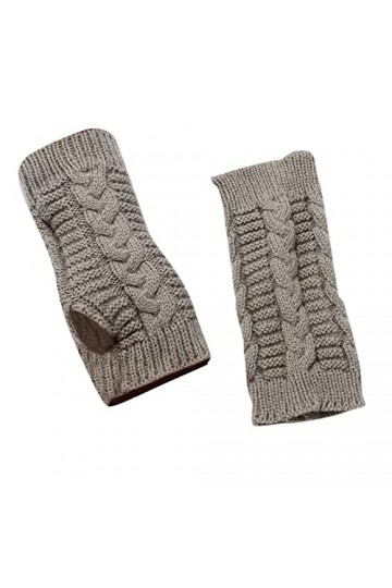 Gants dhiver en tricot Gants Gants tricotés Gants en tricot Gants dhiver chauds Unisexe pour moufles Doux et chauds, gris, 
