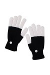 Moufles pour femme par temps froid - Gants colorés pour femme - Demi-doigt lumineux - Cadeau dHalloween pour homme - Gants d