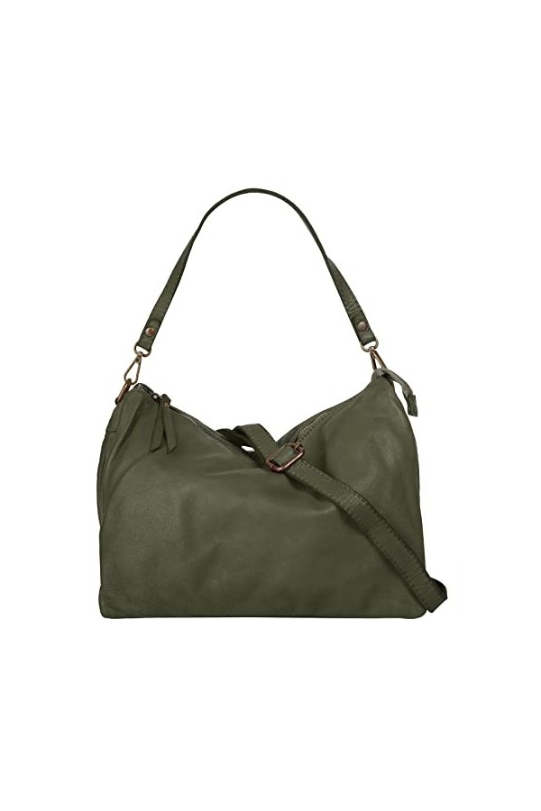 Samantha Look Sac à bandoulière Femme cuir véritable