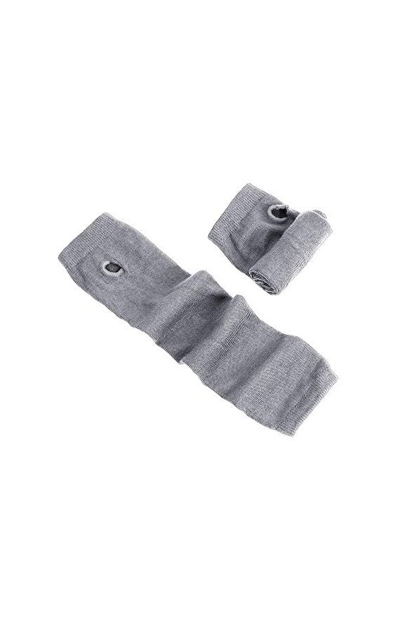 Gants sans Doigts pour Femmes,Mode Longue Couverture De Bras De Gant Classique Doux Rayé sans Doigts en Coton Long Bracelet,C