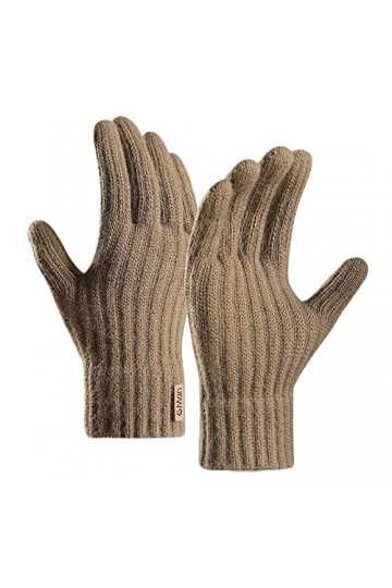 Hiver Femmes Garder Au Chaud Écran Tactile Gants Tricot Poignet Élastique Doux Gants Pleins Doigts Mitaines Moufles Longs Gan