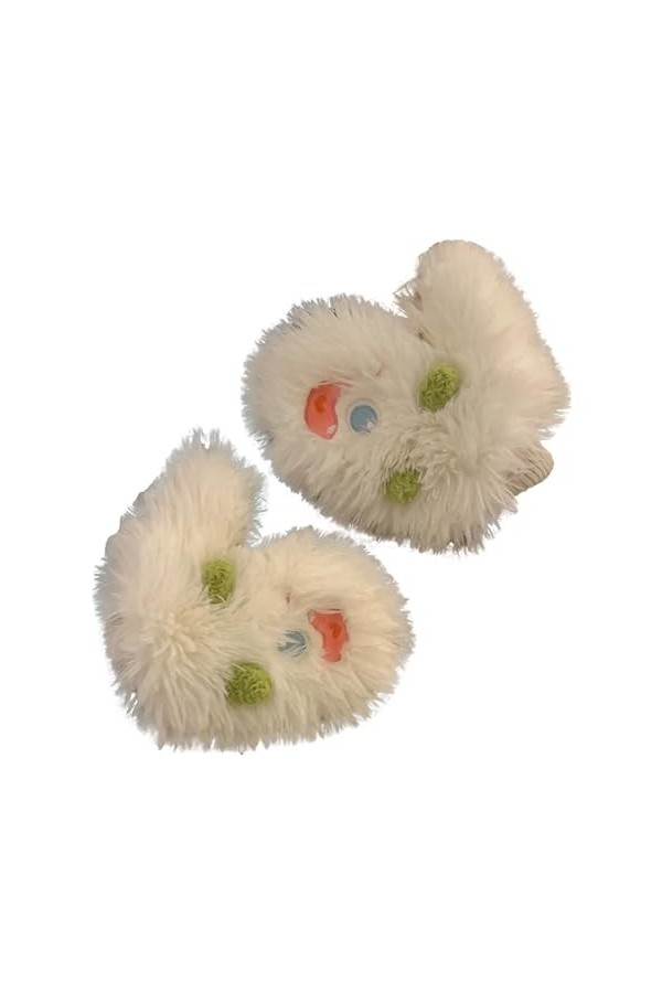 Gefomuofe Gants tactiles pour femme - Moufles dhiver en tricot - Couleur unie - Moufles à motifs - Gants en coton - Gants en