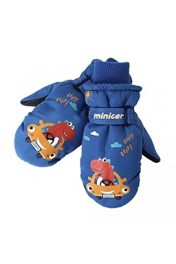 Gants moufles dhiver pour femmes et enfants - Gants chauds et mignons imprimés - Gants déquitation doux et coupe-vent - Mou