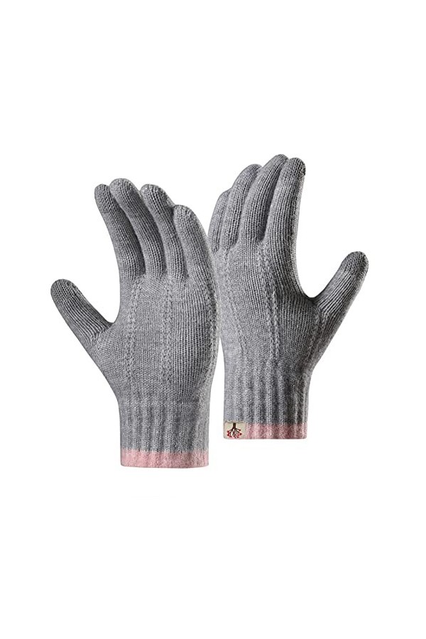 NIUREDLTD Gants dhiver Gants Femmes Moufles Gants Tricotés Gants Tricotés Gants Chaud Coupe-Vent Gants Sport Vélo Gants Tric