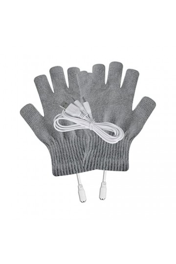 Allbestop Gants Chauds Mitaines Extensibles,sous Gants Chauffants Moto Gants en Cuir Femme Moufles Mitaines Femme LED Flashli