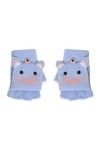DUHGBNE Garçons Top Flip Gants Cartoon avec Moufles pour tout-petits Doigts Laine Semi-hiver Cabrio Cover Gants Cachemire Gan
