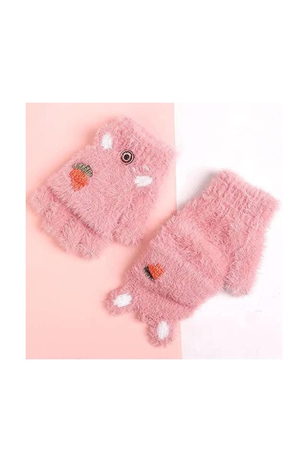 Gjyia Enfants Hiver tricoté Gant avec Mignon Laine Nouveau-né Mitaines Snowdays Combat Chaud Mitaines tricoté Mitaines pour g