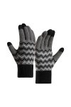 Gants Femme Doublure Polaire Gants dhiver Moufles Chaudes Écran Tactile Matériau Extensible Gants Gants de Vélo pour Temps F