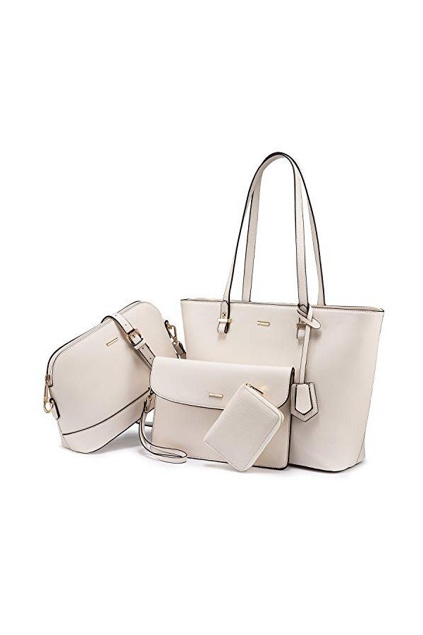 LOVEVOOK Sac à Main Femme Sac à épaule Sac à bandoulière femme Grand sac fourre-tout pour femme pour Collège Affaires, Ensemb