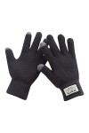BebeXi Frack Moufles tricotées pour femme Grandes tailles Hommes Chaud Stretch Gants en tricot Hiver Garder au chaud Tricot G