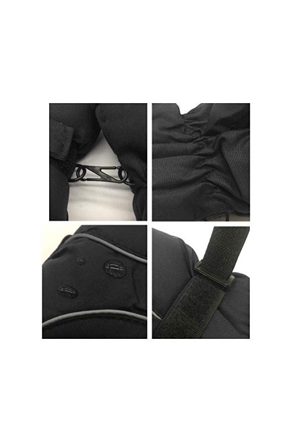 Gants de Ski pour Enfants, Enfants Enfants Hiver Neige Chaud Moufles Garçon Filles Ski Snowboard Moufles Coupe-Vent, Gants de