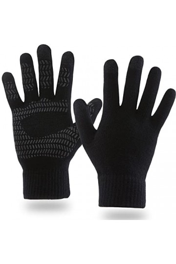 WELLQUA Hiver Chauds Tricoté Gants à Ecran Tactiles Tricotés Gants,Gants Hiver, Gants Hiver Chaud Tactile Antiderapant Super 