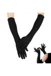 Butyeak Gant de Danse pour Femme, Satin Gants De Coude, Gants De Mariée, Longs Gants De Soirée, Gant Opéra, Gants de Mariage,