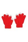 Gants de cyclisme extensibles en laine pour enfants - Gants tricotés sans gants avec poches - Moufles pour femme - Pour temps