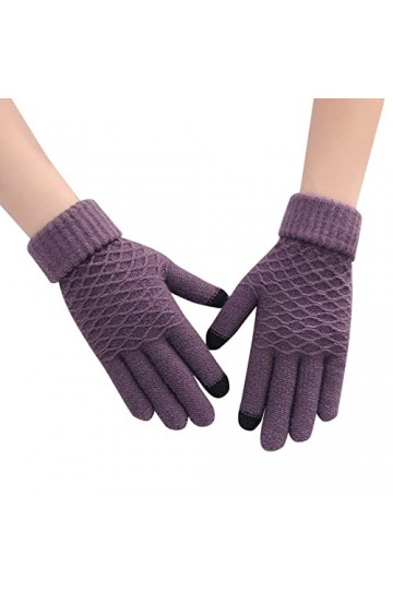Gants dhiver pour femme - Moufles chaudes - Gants en tricot - Gants pour le ski - Gants de course - Anniversaire - Gants en 