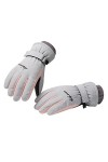 LOIJMK Moufles de ski pour femme - Chaudes - Épaissies - Coupe-vent - Imperméables - Moufles déquitation dextérieur - Gants