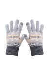 BebeXi Costume de mariée pour femme - Gants en tricot stretch - Moufles dhiver - Garder au chaud - Noël - Flocons de neige -
