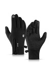 Gants de cyclisme dhiver pour homme et femme, coupe-vent, écran tactile, gants imperméables, antidérapants, moufles bleues, 