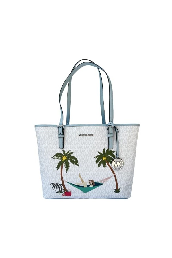 Michael Kors 35T2S5CT8BBRW Sac taille unique, Blanc.