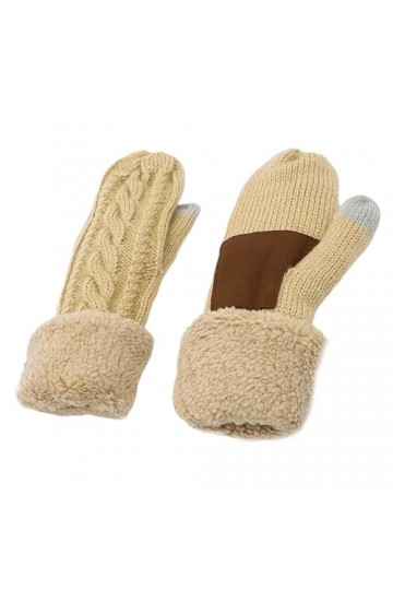 Gefomuofe Gants dhiver pour femme - Gants dhiver chauds pour femme - Gants chauds en tricot - Gants dhiver en tricot - Gan