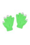 Gants de cyclisme extensibles en laine pour enfants - Gants tricotés sans gants avec poches - Moufles pour femme - Pour temps
