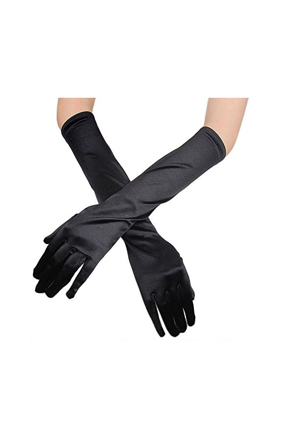 Gants de fête, de mariage, de bal de fin dannée, de soirée, dopéra, de mariage, de gants / moufles pour femme, chauffés par