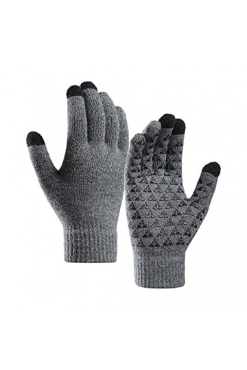 Gants dhiver pour femme - Écran tactile - Moufles en tricot - Automne - Hiver - Sport - Vélo - Protection contre le froid - 