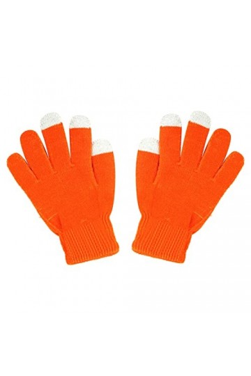 Gants de cyclisme extensibles en laine pour enfants - Gants tricotés sans gants avec poches - Moufles pour femme - Pour temps