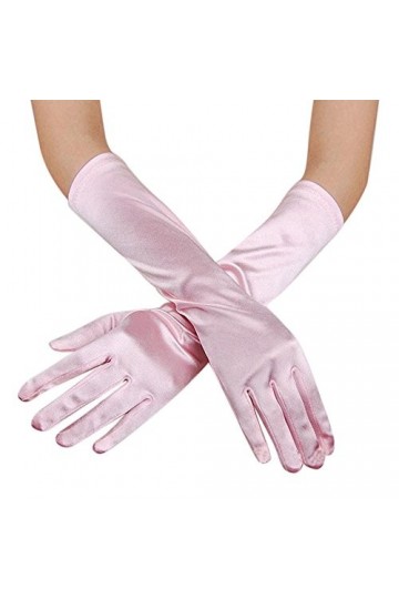 Gants de fête, dopéra, de soirée, de mariage, de bal de fin dannée, de mariage, de satin, moufles pour femme, par temps fro
