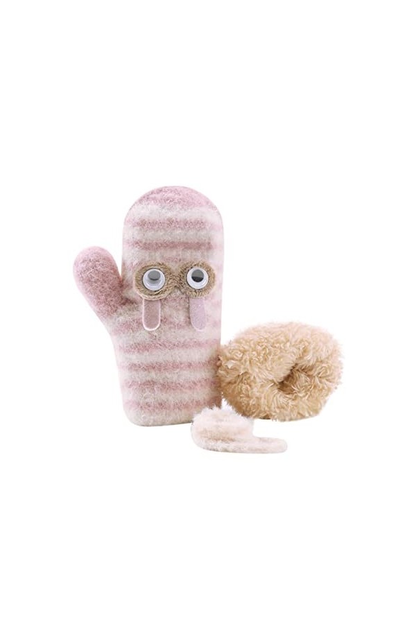 SIMAYA Moufles chaudes coupe-vent en peluche épaisse pour enfants - Gants mignons et gants pour femmes, bleu, Taille unique