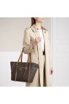 Michael Kors Carine MD Tote, Sac à Main Femme, Marrone Scuro