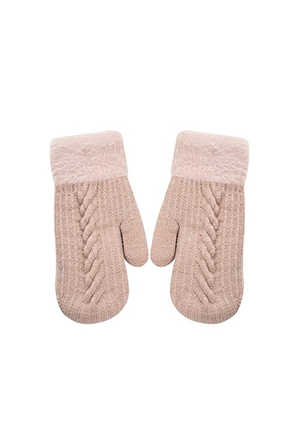 BebeXi Raquette Vêtements Temps Froid Gants dhiver Moufles Moufles Épais Moufles Thermiques Chaudes Convertibles Mitaines Fe