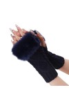 Gants dhiver tricotés poignet gants cosplay manches manches pour femmes hiver automne jambes chauffe-mains moufles douces et