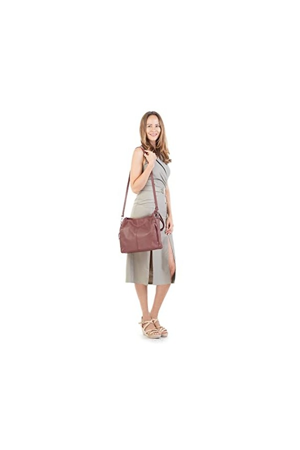 Samantha Look Sac shopping Femme cuir véritable
