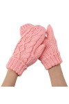 Gants dhiver pour femme - Gants chauds coupe-vent élastiques - Gants noirs pour femme - Moufles pour temps froid kaki, tail