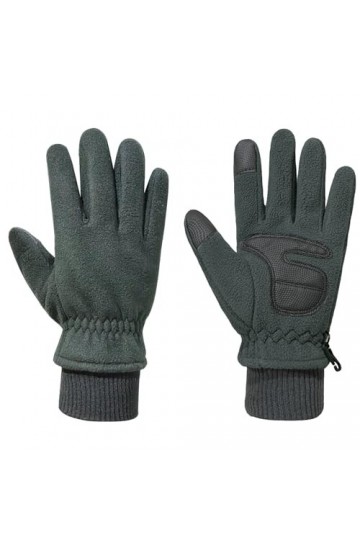 Gants dhiver pour écran tactile pour femme en polaire chaude pour lhiver Moufles convertibles, gris, taille unique