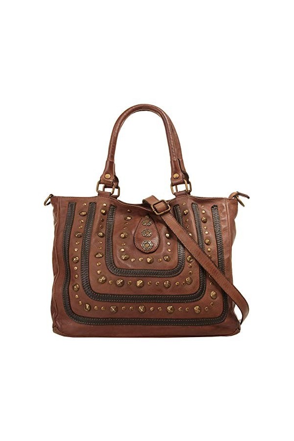 Samantha Look Sac shopping Femme cuir véritable