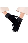 Gants sans doigts pour femme - Noir - Pour cosplay - Manches douces et chaudes - Pour lhiver - Chauffe-mains pour femme, Noi