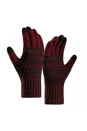 Gants Femme Doublure Polaire Gants dhiver Moufles Chaudes Écran Tactile Matériau Extensible Gants Gants de Vélo pour Temps F