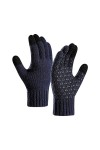 TDEOK E Girl Vêtements Bijoux Gants de Vélo Tricotés Renforcés en Laine Mitaines Moufles Pliables Gris Foncé, S 
