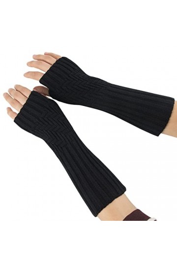 Gants sans doigts Poignet Vêtements Accessoires Gants dhiver Gants tricotés doux et chauds pour lhiver Jambes chauffe-mains