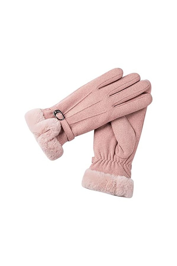 Moufles dhiver chauffantes pour femme par temps froid, gants chauds tendance pour lextérieur, léquitation, la conduite, jo